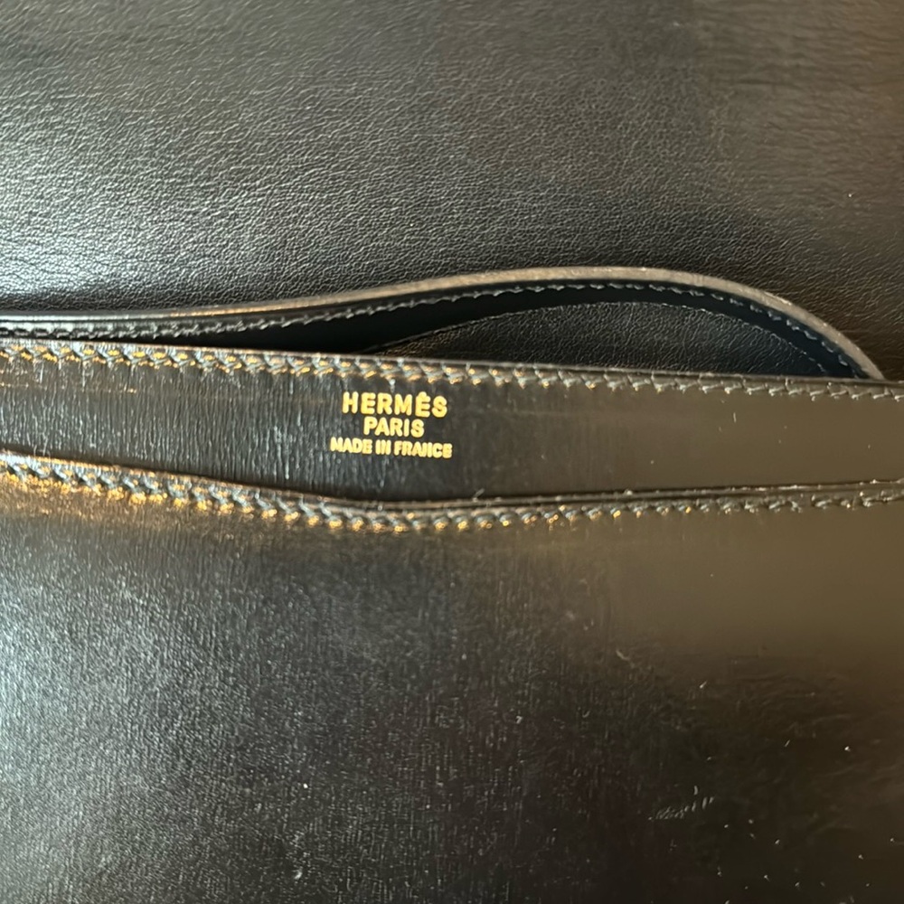 Hermes leather Clutch Shoulder Bag - Picture 13 of 14